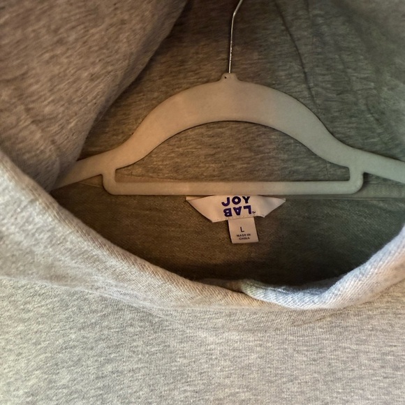 JoyLab Gray Crew Neck Sweater with Ribbed Details - Picture 5 of 5